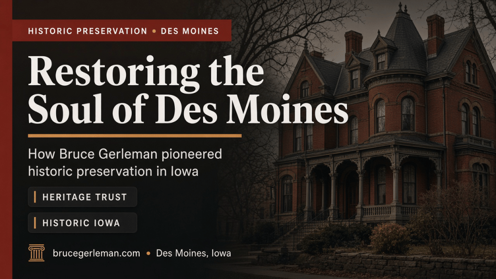 Restoring the Soul of Des Moines: How Bruce Gerleman Pioneered Historic Preservation
